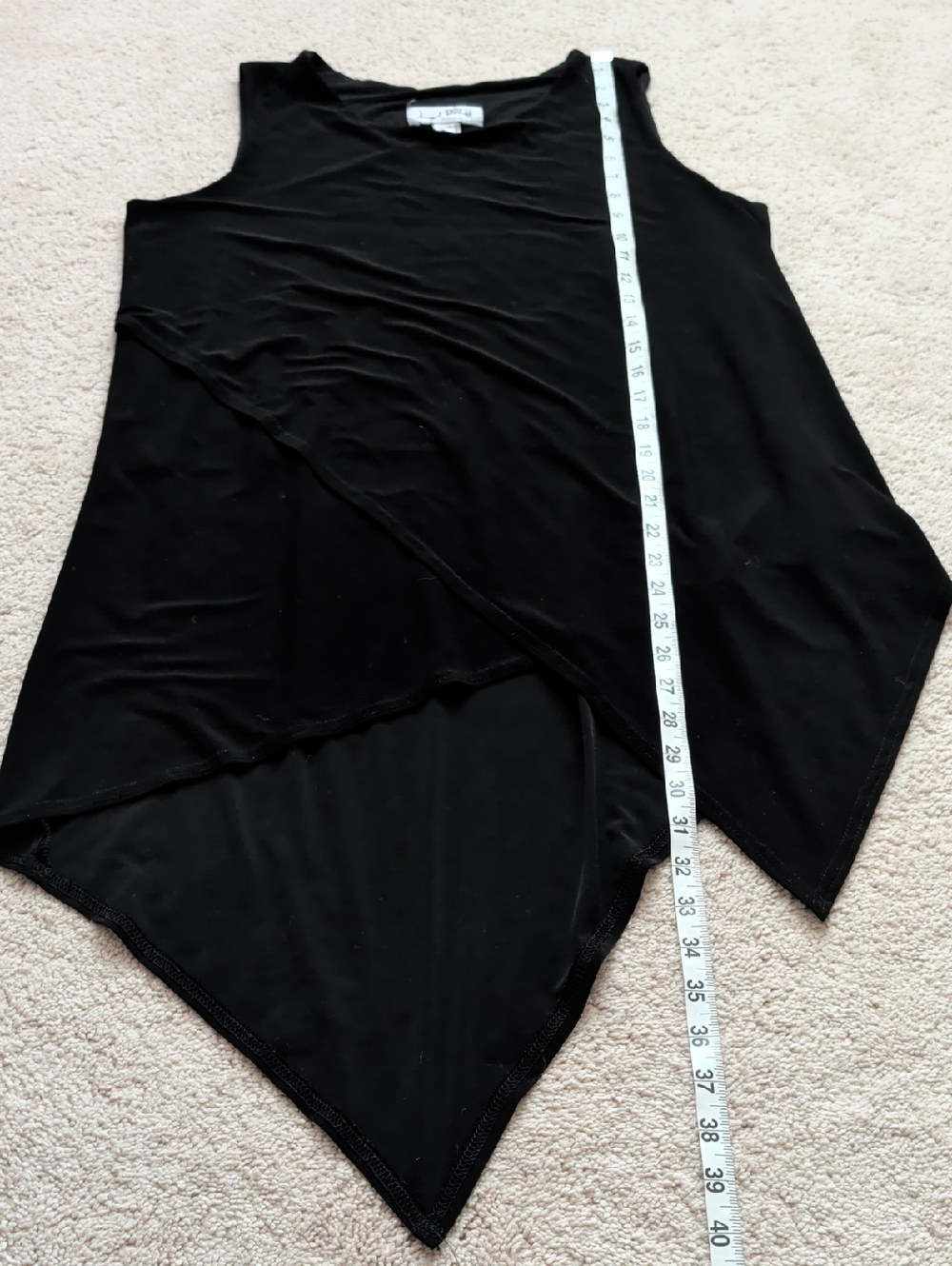 Joseph Ribkoff Black Tunic Top Size 12 - Picture 4 of 5